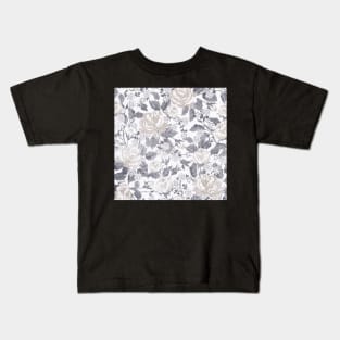 Minimal Colorful Abstract Leaf Pattern Kids T-Shirt